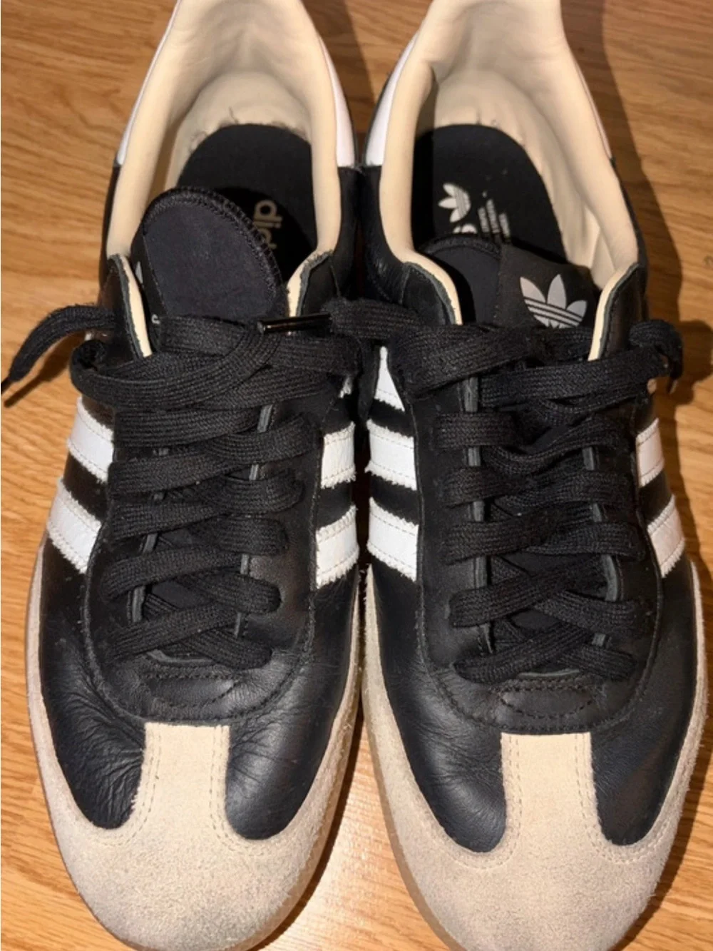 adidas Black, White & Tan sambas